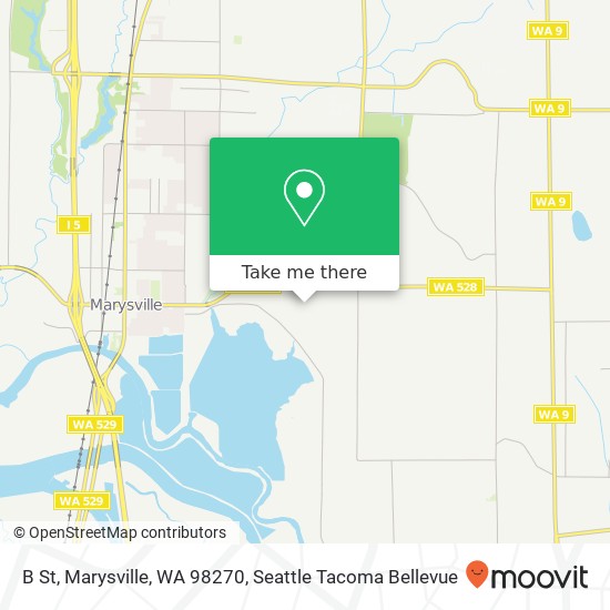 Mapa de B St, Marysville, WA 98270