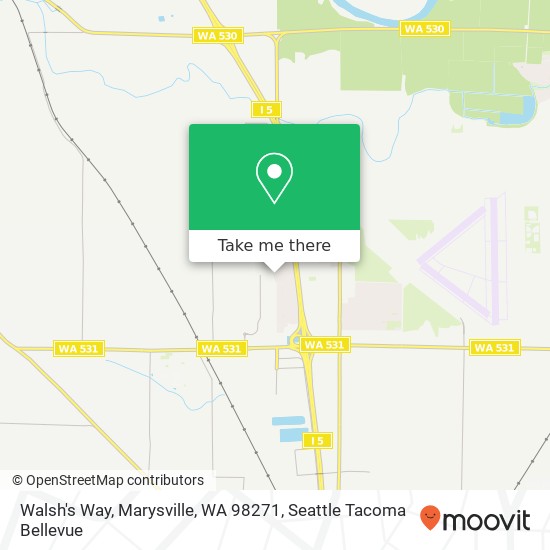 Mapa de Walsh's Way, Marysville, WA 98271