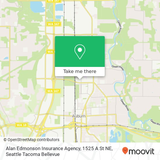 Mapa de Alan Edmonson Insurance Agency, 1525 A St NE