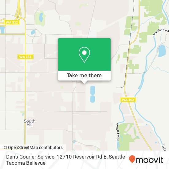 Mapa de Dan's Courier Service, 12710 Reservoir Rd E