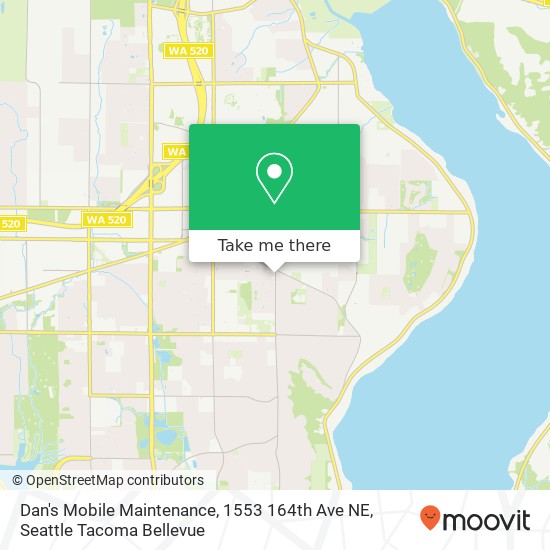 Mapa de Dan's Mobile Maintenance, 1553 164th Ave NE