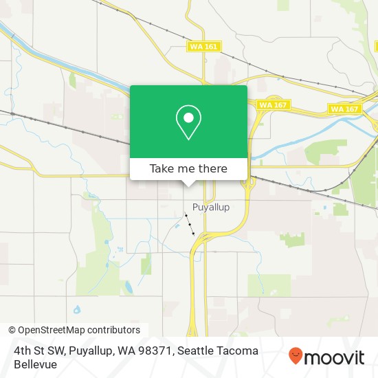 Mapa de 4th St SW, Puyallup, WA 98371