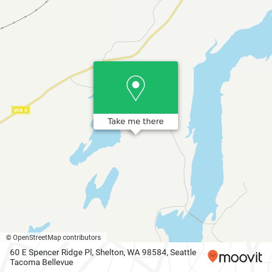 Mapa de 60 E Spencer Ridge Pl, Shelton, WA 98584
