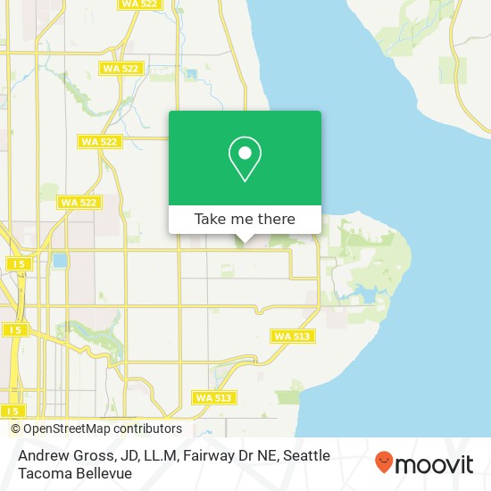 Mapa de Andrew Gross, JD, LL.M, Fairway Dr NE