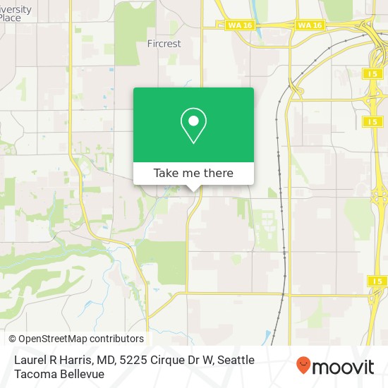 Laurel R Harris, MD, 5225 Cirque Dr W map