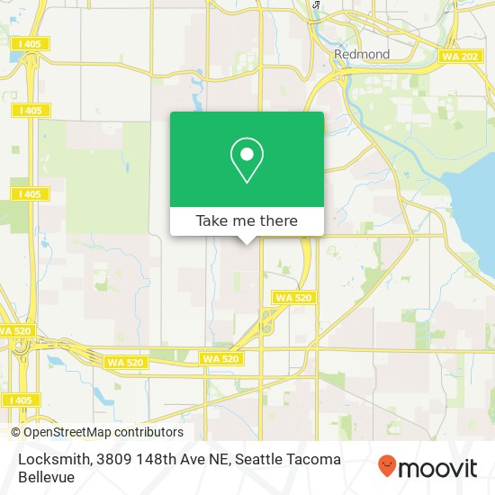 Mapa de Locksmith, 3809 148th Ave NE