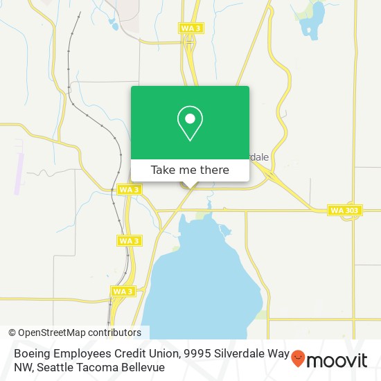 Mapa de Boeing Employees Credit Union, 9995 Silverdale Way NW