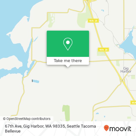 67th Ave, Gig Harbor, WA 98335 map