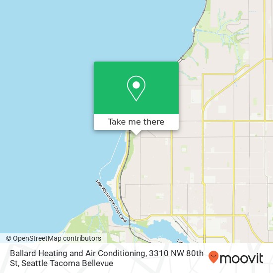 Mapa de Ballard Heating and Air Conditioning, 3310 NW 80th St