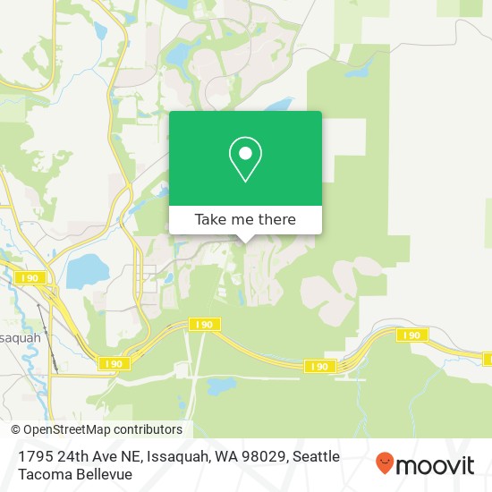 1795 24th Ave NE, Issaquah, WA 98029 map