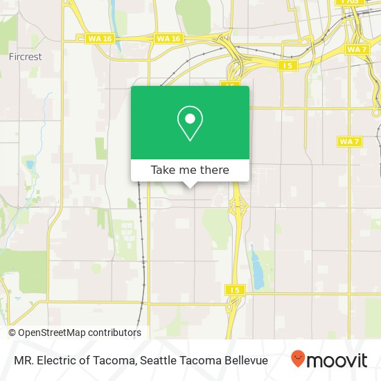 MR. Electric of Tacoma map