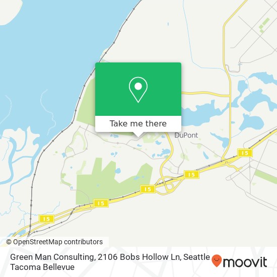Mapa de Green Man Consulting, 2106 Bobs Hollow Ln