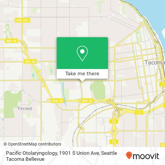 Mapa de Pacific Otolaryngology, 1901 S Union Ave