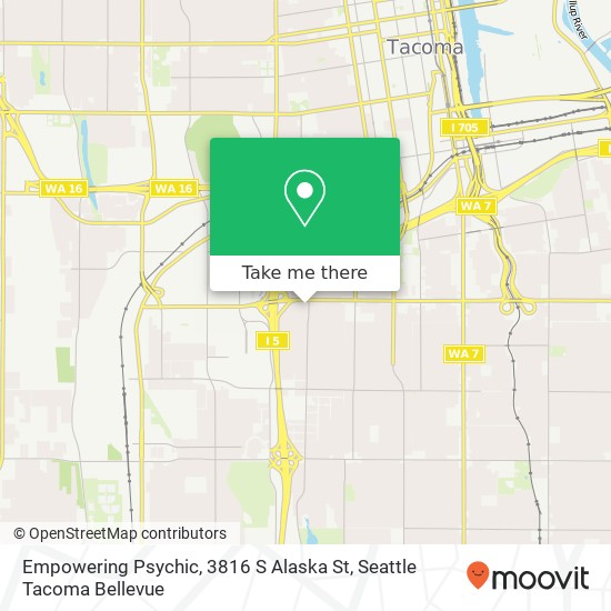 Mapa de Empowering Psychic, 3816 S Alaska St