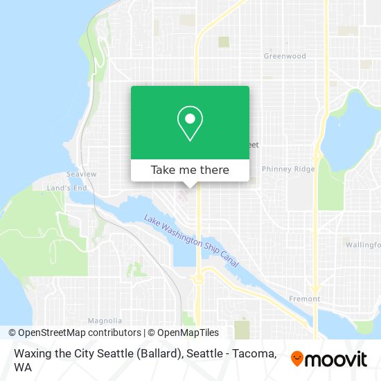 Waxing the City Seattle (Ballard) map