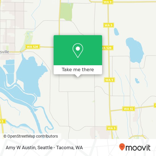 Mapa de Amy W Austin, 7508 50th Pl NE