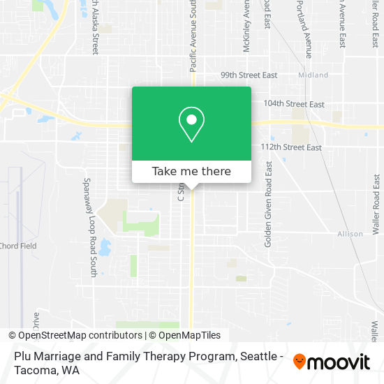 Plu Marriage and Family Therapy Program map