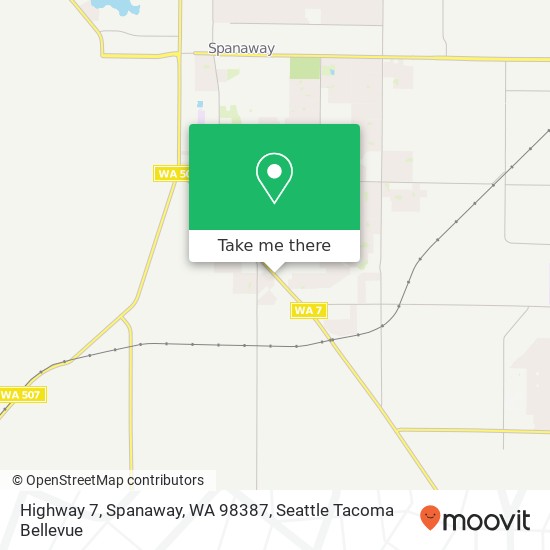 Mapa de Highway 7, Spanaway, WA 98387