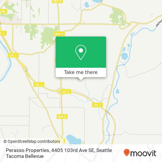 Mapa de Perasso Properties, 4405 103rd Ave SE
