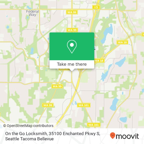 Mapa de On the Go Locksmith, 35100 Enchanted Pkwy S