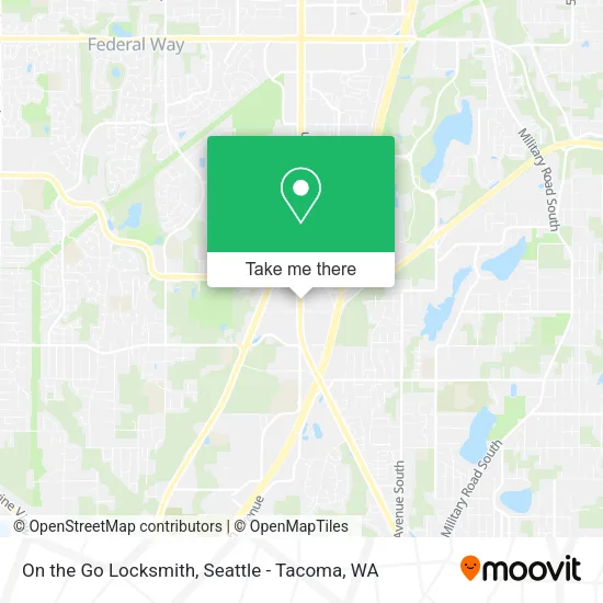 Mapa de On the Go Locksmith
