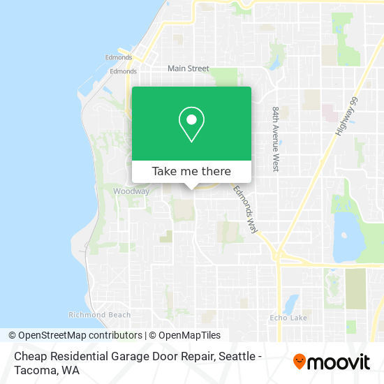 Cheap Residential Garage Door Repair map