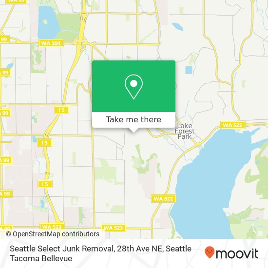 Mapa de Seattle Select Junk Removal, 28th Ave NE
