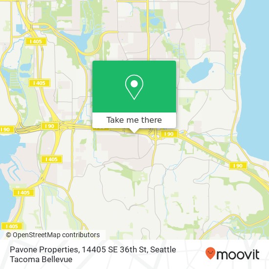 Pavone Properties, 14405 SE 36th St map