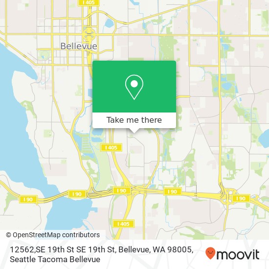 12562,SE 19th St SE 19th St, Bellevue, WA 98005 map