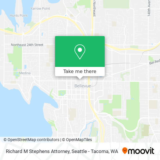 Richard M Stephens Attorney map