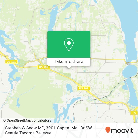 Mapa de Stephen W Snow MD, 3901 Capital Mall Dr SW