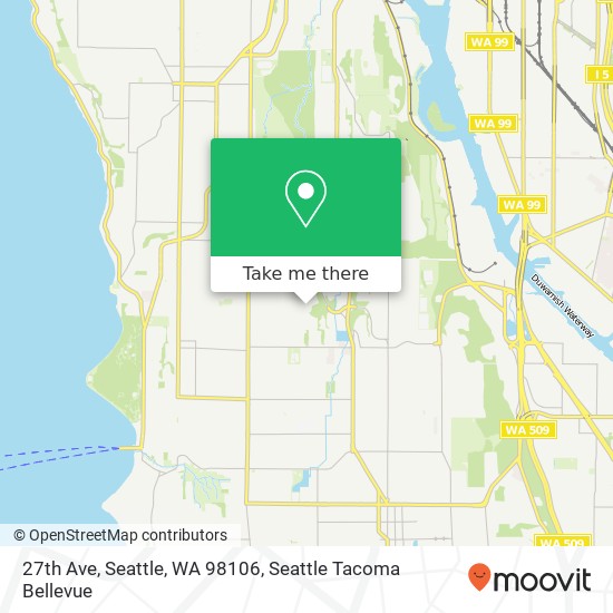 Mapa de 27th Ave, Seattle, WA 98106