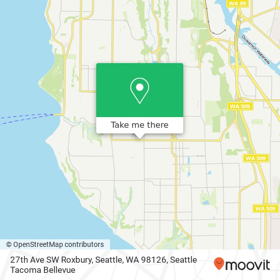 27th Ave SW Roxbury, Seattle, WA 98126 map