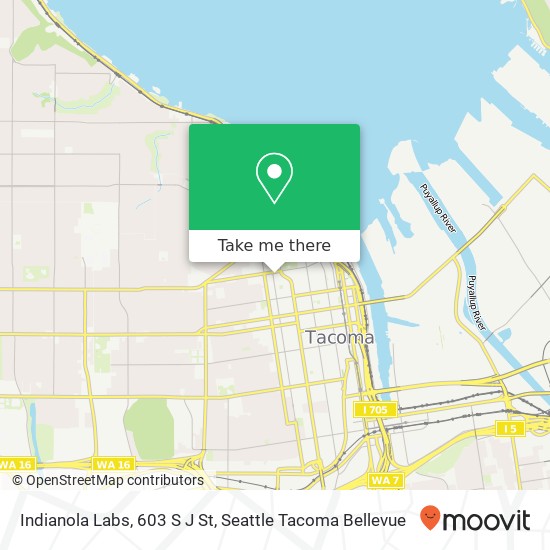 Mapa de Indianola Labs, 603 S J St