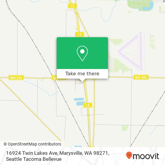 Mapa de 16924 Twin Lakes Ave, Marysville, WA 98271