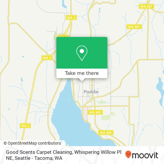 Mapa de Good Scents Carpet Cleaning, Whispering Willow Pl NE
