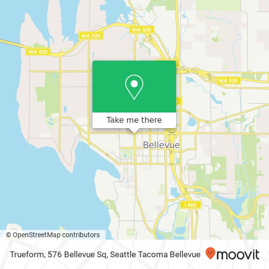 Mapa de Trueform, 576 Bellevue Sq