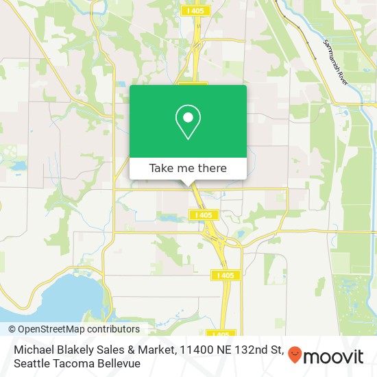 Mapa de Michael Blakely Sales & Market, 11400 NE 132nd St