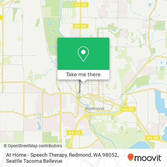 Mapa de At Home - Speech Therapy, Redmond, WA 98052