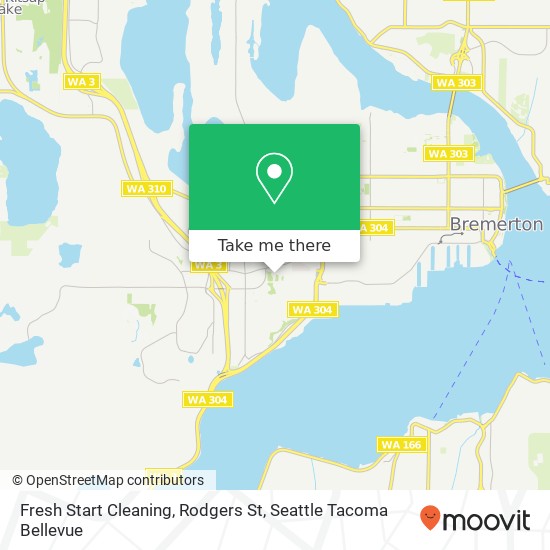 Fresh Start Cleaning, Rodgers St map