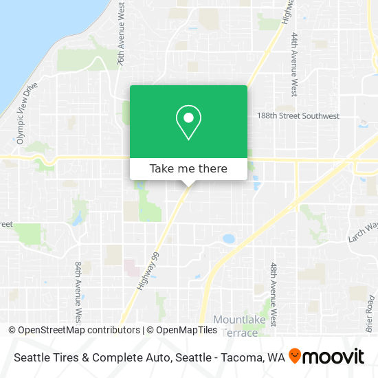 Seattle Tires & Complete Auto map