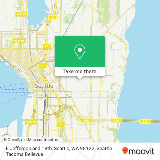 Mapa de E Jefferson and 18th, Seattle, WA 98122