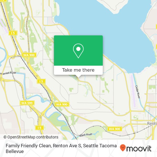 Mapa de Family Friendly Clean, Renton Ave S