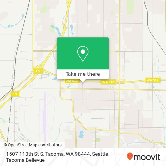 1507 110th St S, Tacoma, WA 98444 map