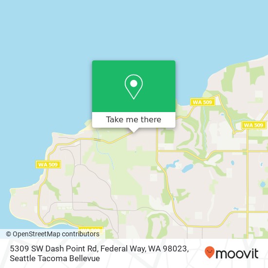 5309 SW Dash Point Rd, Federal Way, WA 98023 map