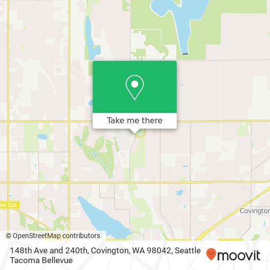 148th Ave and 240th, Covington, WA 98042 map