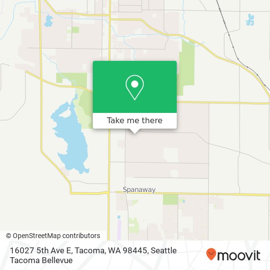 Mapa de 16027 5th Ave E, Tacoma, WA 98445