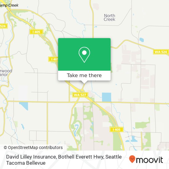 Mapa de David Lilley Insurance, Bothell Everett Hwy