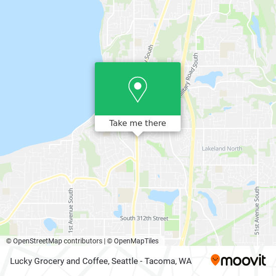 Lucky Grocery and Coffee map