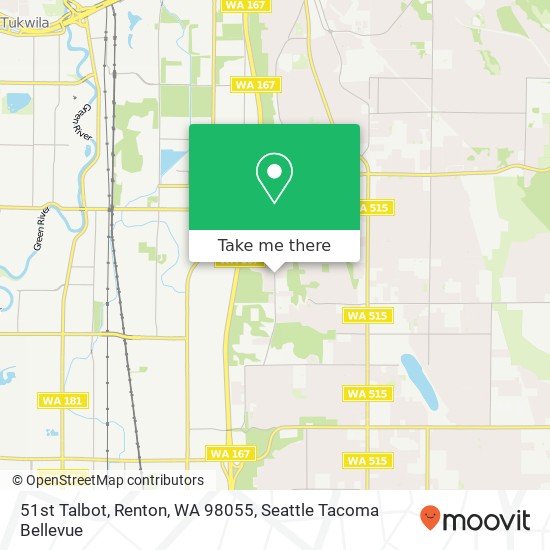 Mapa de 51st Talbot, Renton, WA 98055